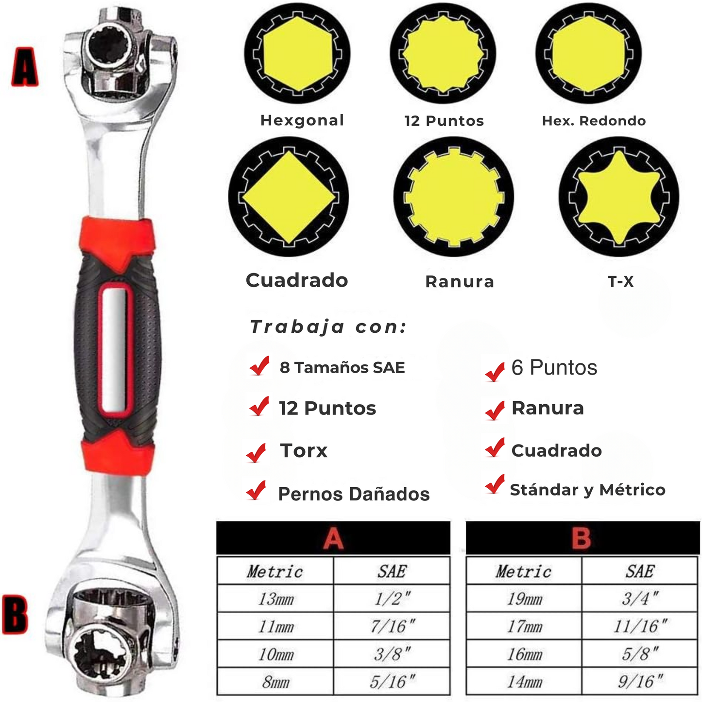 Llave Universal XpertKey 48 En 1 Multifunción